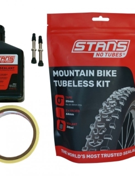STAN’S NO TUBES MTB Sada pre bezdušové pneumatiky - tmel 200ml, vložka 25mm, 44mm ventilka (2ks)