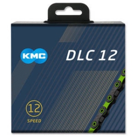 KMC Reťaz DLC 12 čierno-zelená, 126 článkov