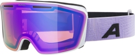 ALPINA Lyžiarske okuliare NENDAZ bielo-fialové Q-LITE levanduľová