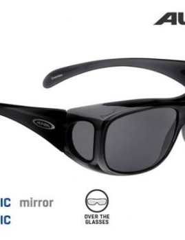 ALPINA Cyklistické okuliare OVERVIEW čierne transparent vrchné okuliare, na dioptrické