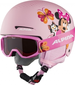 ALPINA Detská lyžiarska prilba ZUPO DISNEY Minnie Mouse set s okuliarmi
