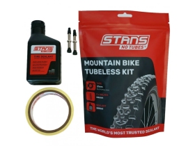 STAN´S NO TUBES MTB Sada pre bezdušové pneumatiky - tmel 200ml, vložka 21mm, 44mm ventilka (2ks)