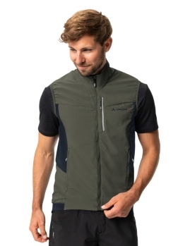 Vaude cyklistická vesta Kuro Air, khaki, pánska