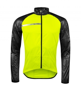 FORCE bunda WINDPRO neprefúkavá, fluo-čierna