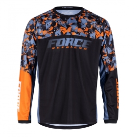 FORCE dres RECKLESS dlhý rukáv, čierno-oranžový