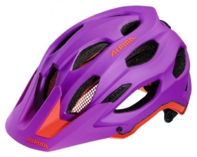 ALPINA Cyklistická prilba Carapax fialovo-neon-červená 52-57cm