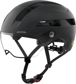 ALPINA Cyklistická prilba BLOOM VISOR MIPS polnočná šedá