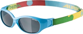 ALPINA Detské okuliare SPORT FLEXXY KIDS cyan puzzle