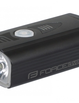 FORCE svetlo predné DIVER 900 LM, USB, čierne