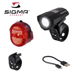 SIGMA Set svetlo BUSTER 100 HL + blikačka Nugget II Micro-USB, 120 Lumen