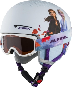 ALPINA Detská lyžiarska prilba ZUPO DISNEY Frozen II set s okuliarmi