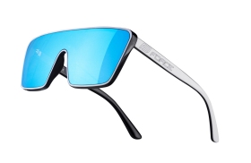 FORCE okuliare SCOPE, čierno-biele, modré zrkadlové sklá