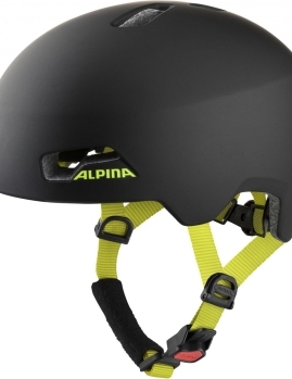 ALPINA Cyklistická prilba HACKNEY čierna-neon žltá