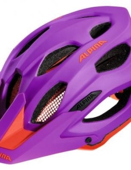 ALPINA Cyklistická prilba Carapax fialovo-neon-červená 52-57cm