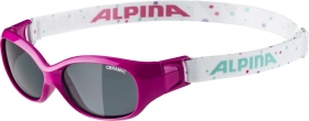 ALPINA Detské okuliare SPORT FLEXXY KIDS ružové s bodkami